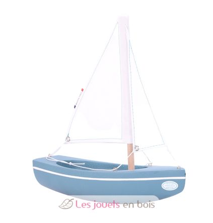 Barco de balandro verde abismo 21cm TI-N202-SLOOP-VERT-ABYSSES Maison Tirot 1