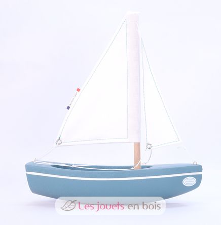 Barco de balandro verde abismo 21cm TI-N202-SLOOP-VERT-ABYSSES Maison Tirot 2