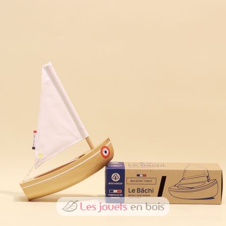 Barco Le Bâchi madera natural 17cm TI-N200-BACHI-BOIS-NATUREL Maison Tirot 2