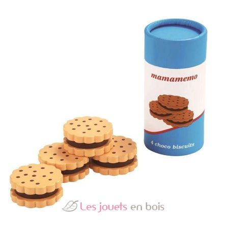 Galletas de chocolate de madera 4 piezas As-85412 Mamamemo 1