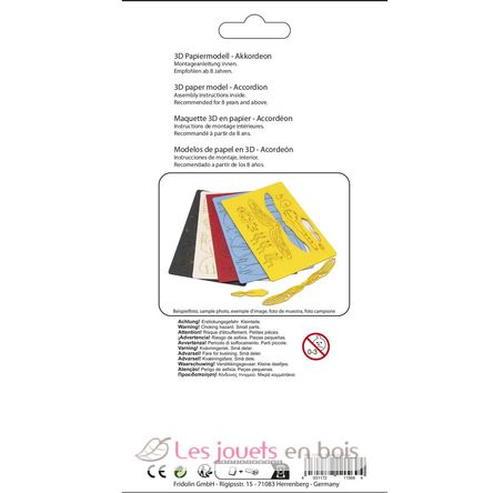 Modelo 3D de papel Acordeón FRO-11569 Fridolin 4