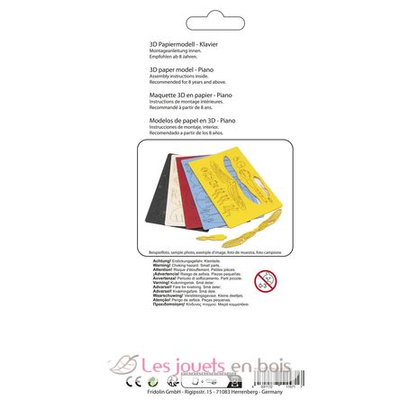 Modelo 3D de papel Piano FRI-11571 Fridolin 3
