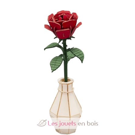 Modelo 3D de papel rosa roja FR-11556 Fridolin 1