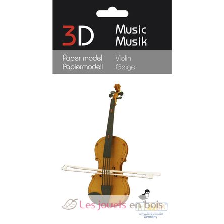 Modelo 3D de papel violín FRI-11573 Fridolin 2