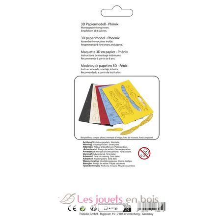 Modelo 3D de papel Fénix FRI-11695 Fridolin 3