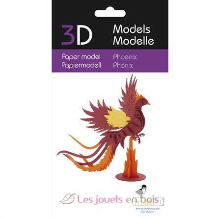 Modelo 3D de papel Fénix FRI-11695 Fridolin 2