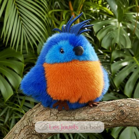 Peluche pájaro Loro Rey 15 cm HO3438 Histoire d'Ours 3