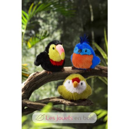 Peluche pájaro Periquito verde 15 cm HO3442 Histoire d'Ours 6