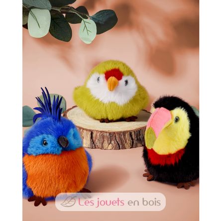 Peluche pájaro Loro Rey 15 cm HO3438 Histoire d'Ours 6