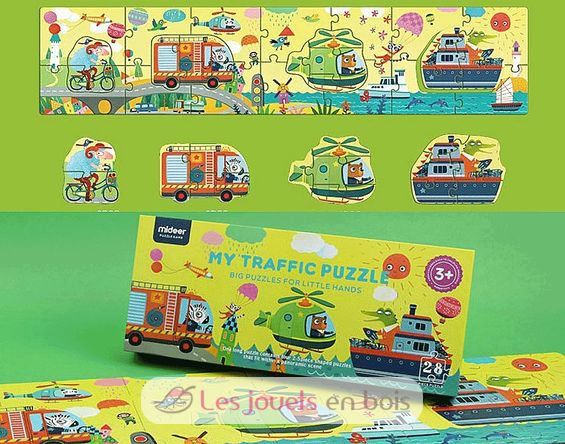 Puzzle gigante de suelo de vehículos MD3043 Mideer 2
