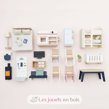 Muebles para casa de muñecas TV-ME040 Le Toy Van 2