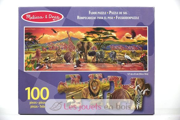 Puzzle Safari Gigante - 100 piezas M&D12873-4554 Melissa & Doug 3