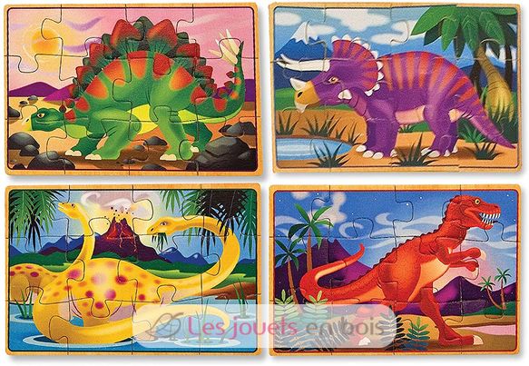 Juego de rompecabezas de dinosaurios de 12 piezas MD-13791 Melissa & Doug 3