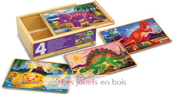 Juego de rompecabezas de dinosaurios de 12 piezas MD-13791 Melissa & Doug 1