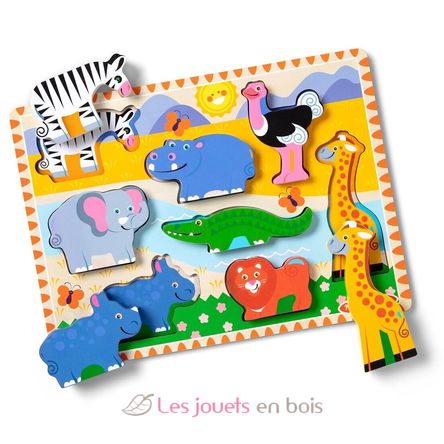 Puzzle Animales de safari MD03722 Melissa & Doug 1