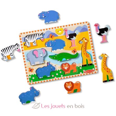 Puzzle Animales de safari MD03722 Melissa & Doug 3