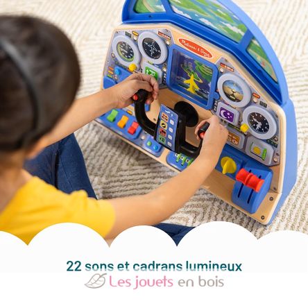 Panel de control interactivo de piloto de avión MD6073588 Melissa & Doug 3