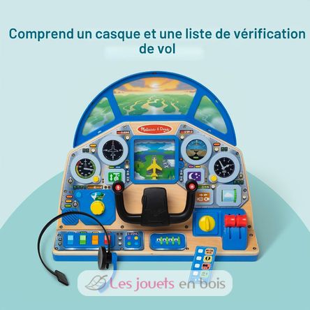 Panel de control interactivo de piloto de avión MD6073588 Melissa & Doug 5