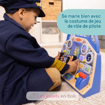 Panel de control interactivo de piloto de avión MD6073588 Melissa & Doug 6