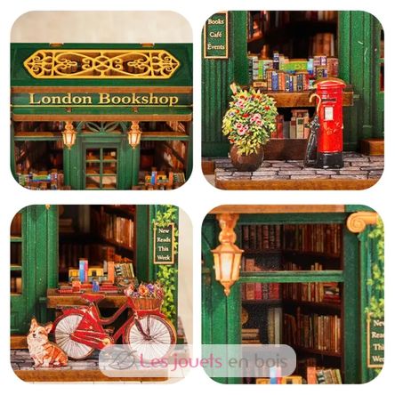 Mini Book Nook Librería de Londres CT110 Cartartem 6