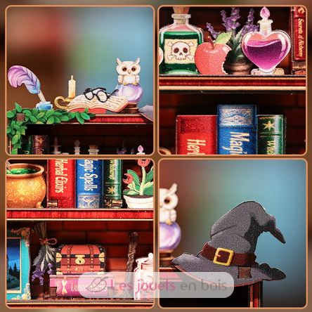 Mini Book Nook La estantería mágica T-CT100 Cartartem 4