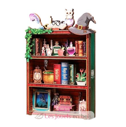 Mini Book Nook La estantería mágica T-CT100 Cartartem 1