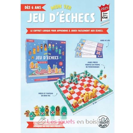 Mi primer juego de ajedrez 6+ WJ-PP13927 Wilson Jeux 5