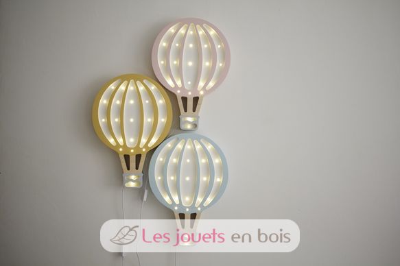 Lámpara de noche Montgolfière en rosa palo LL027-335 Little Lights 4