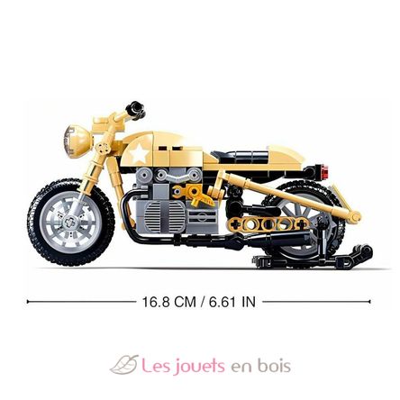 Model Bricks - Motocicleta militar SL-M38-B0959 Sluban 2