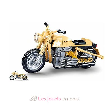 Model Bricks - Motocicleta militar SL-M38-B0959 Sluban 3