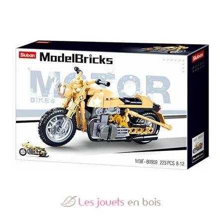 Model Bricks - Motocicleta militar SL-M38-B0959 Sluban 4