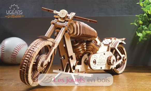 Motocicleta VM-02 modelo mecánico U-70051 Ugears 6