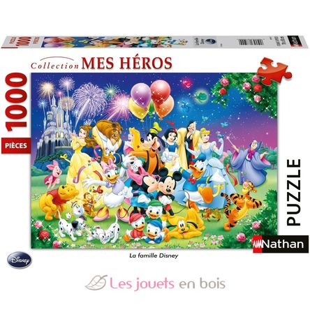 Puzzle La Famille Disney 1000 piezas N876167 Nathan 1