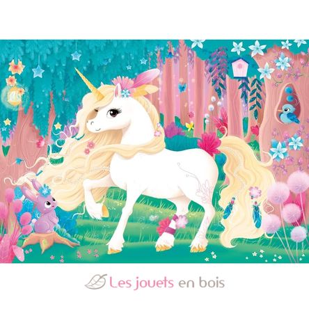 Rompecabezas de unicornio Jolie 45 piezas N864560 Nathan 3