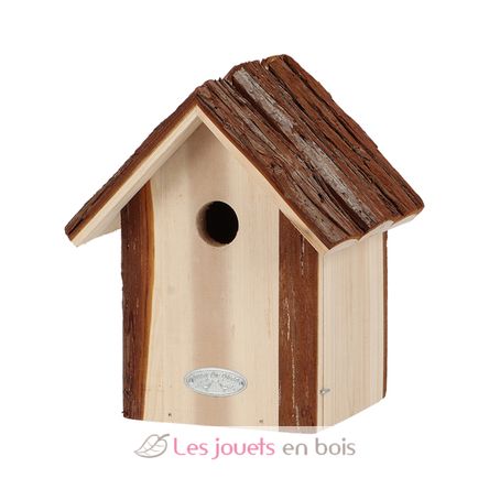 Caja nido para herrerillo común con techo de corteza ED-NK111 Esschert Design 1