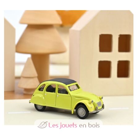 Citroën 2CV 1978 amarillo en miniatura NO-AMC0191027-JAUNE Norev 3