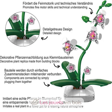 Maceta floral Orquídea 237 piezas C59028W CaDA 5