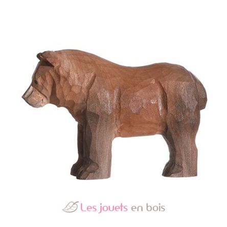 Figura oso café en madera WU-40455 Wudimals 1
