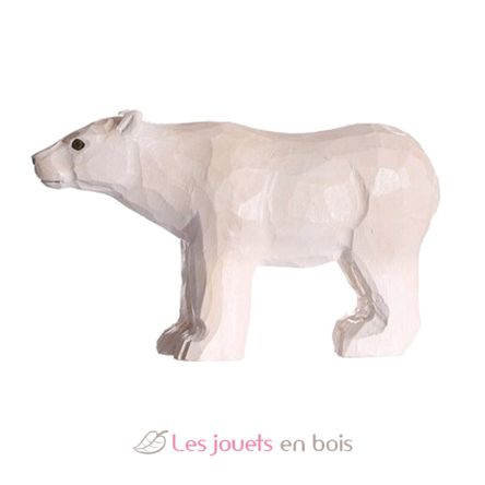 Figura oso polar en madera WU-40802 Wudimals 1