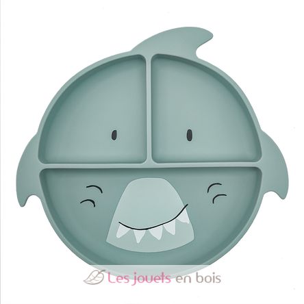 Plato compartimentado de silicona Mr Shark TX-96-457 Trixie 1