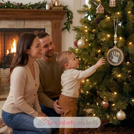 Decoración navideña transparente con huella PA2710 Vintiun 2