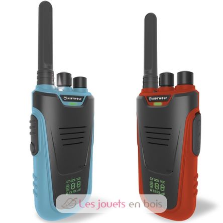 Kidytalk Walkie Talkies azul rojo KW-KIDYTALK-BR Kidywolf 1