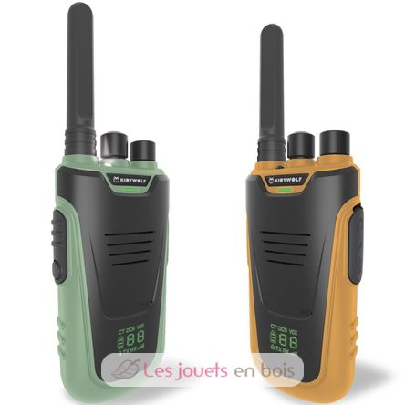 Kidytalk Walkie Talkies naranja verde KW-KIDYTALK-GO Kidywolf 1