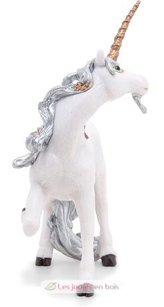 Figura unicornio plateada PA39038-2861 Papo 3