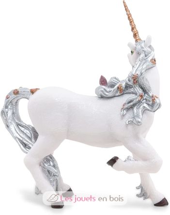 Figura unicornio plateada PA39038-2861 Papo 2