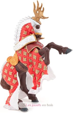 Figura del caballo del maestro de armas con escudo de ciervo PA39912-2870 Papo 3