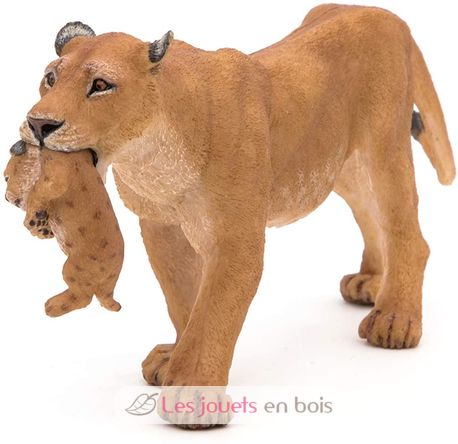 Figura de leona con su cachorro de león PA50043-2909 Papo 4