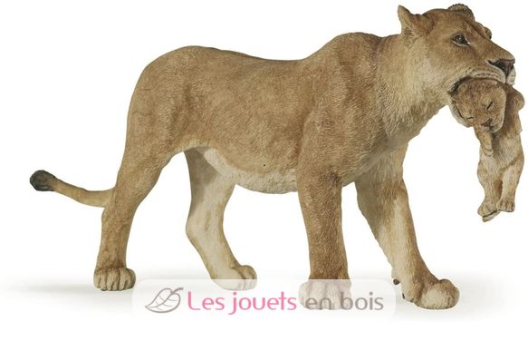 Figura de leona con su cachorro de león PA50043-2909 Papo 8