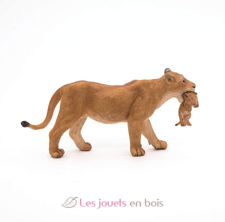 Figura de leona con su cachorro de león PA50043-2909 Papo 7