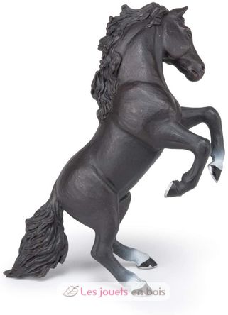 Figura del caballo rampante negro PA51522-2923 Papo 5